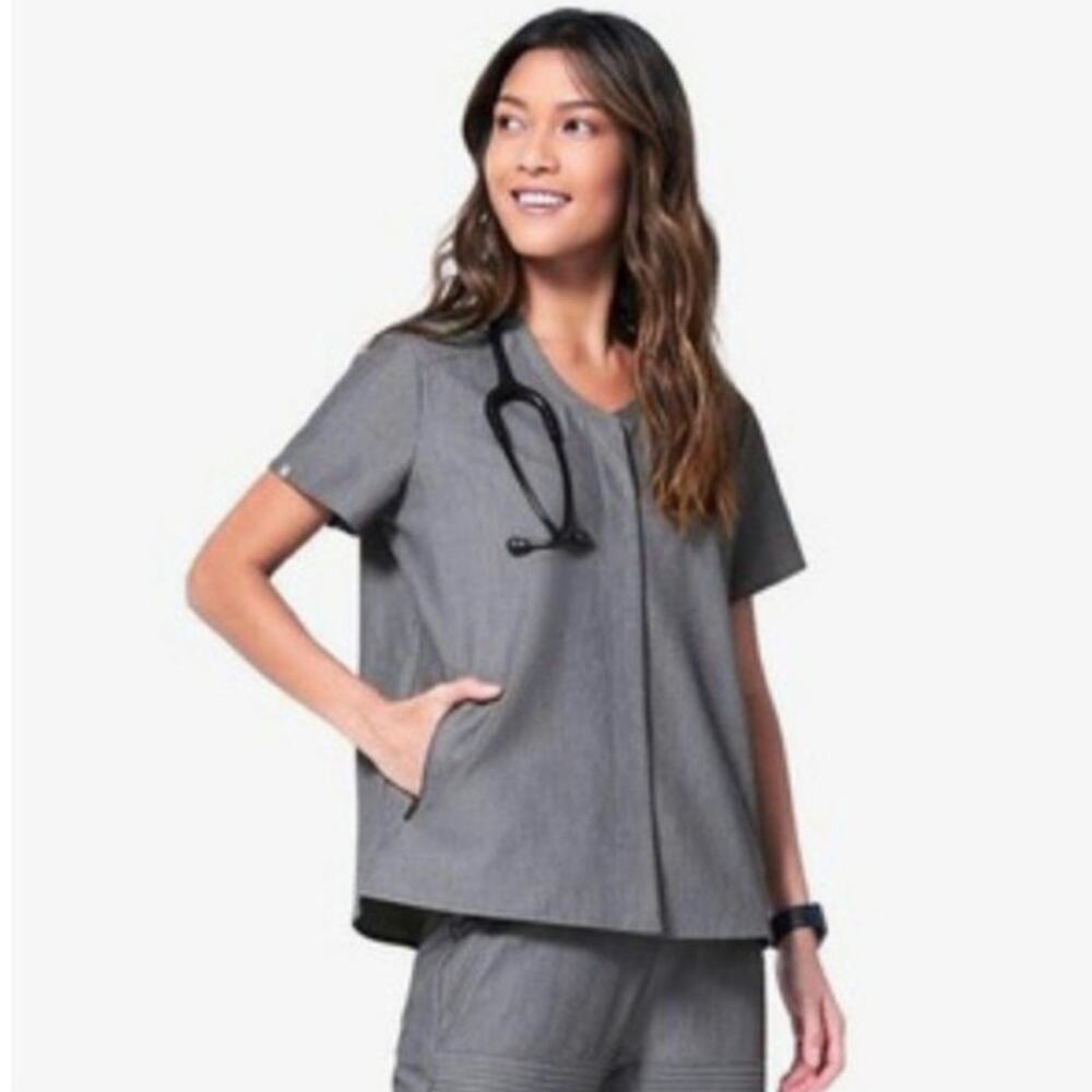 Figs Gray Women's Top